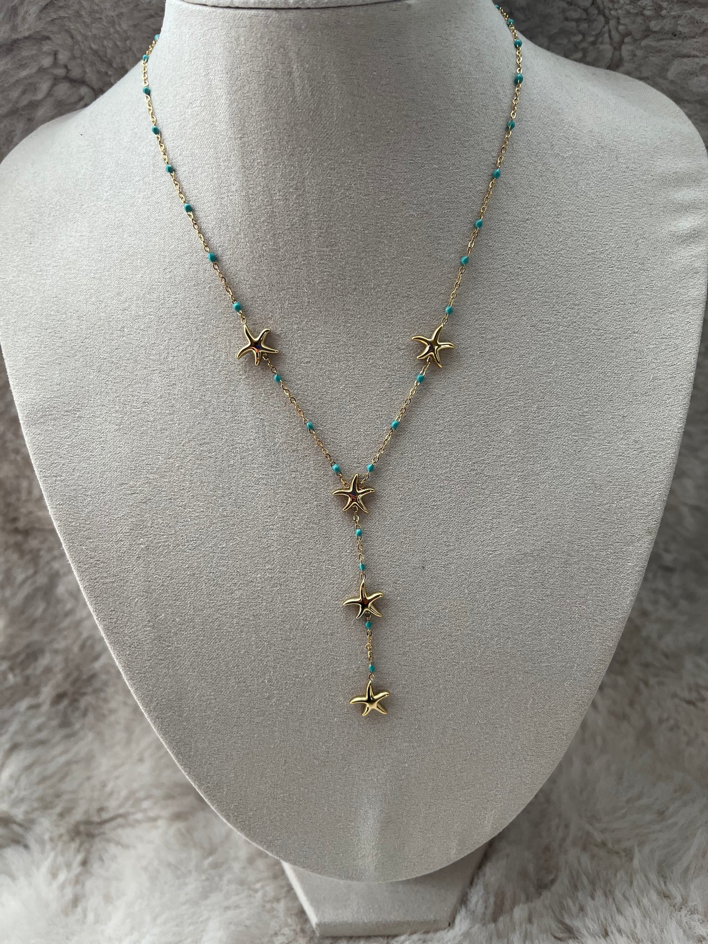 Collier Calista doré en acier inoxydable ( plusieurs coloris disponibles)