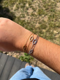 Bracelet DOOBLE ARIA acier inoxydable doré/ argenté