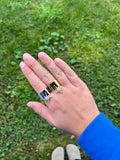 Bague NENA acier inoxydable argenté ou doré