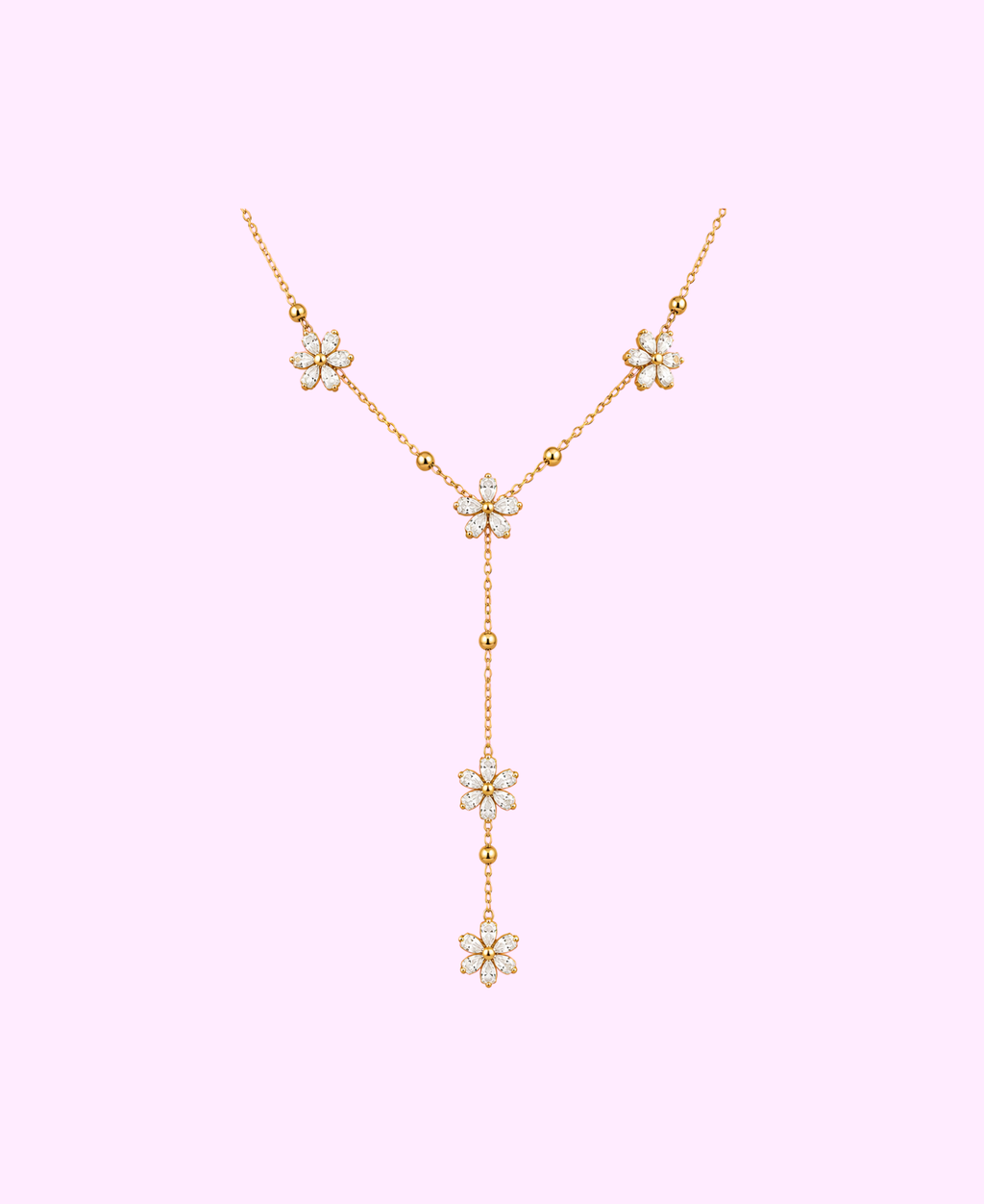 Collier Y TILIA acier inoxydable