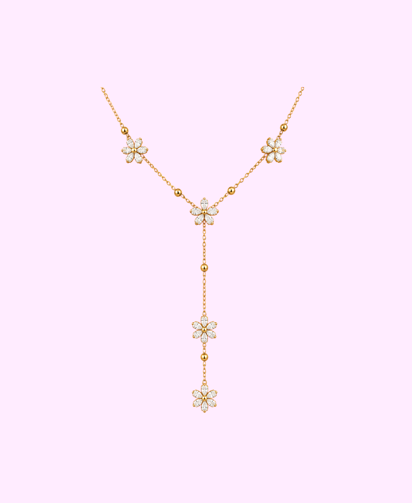 Collier Y TILIA acier inoxydable