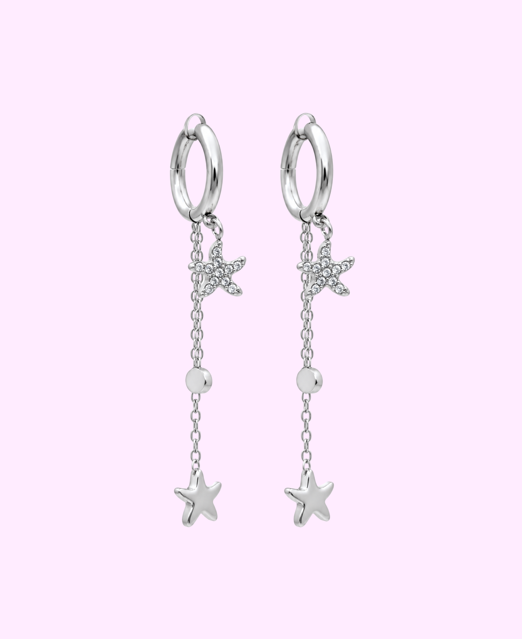 Boucles d’oreilles SELENA acier inoxydable argenté/ doré