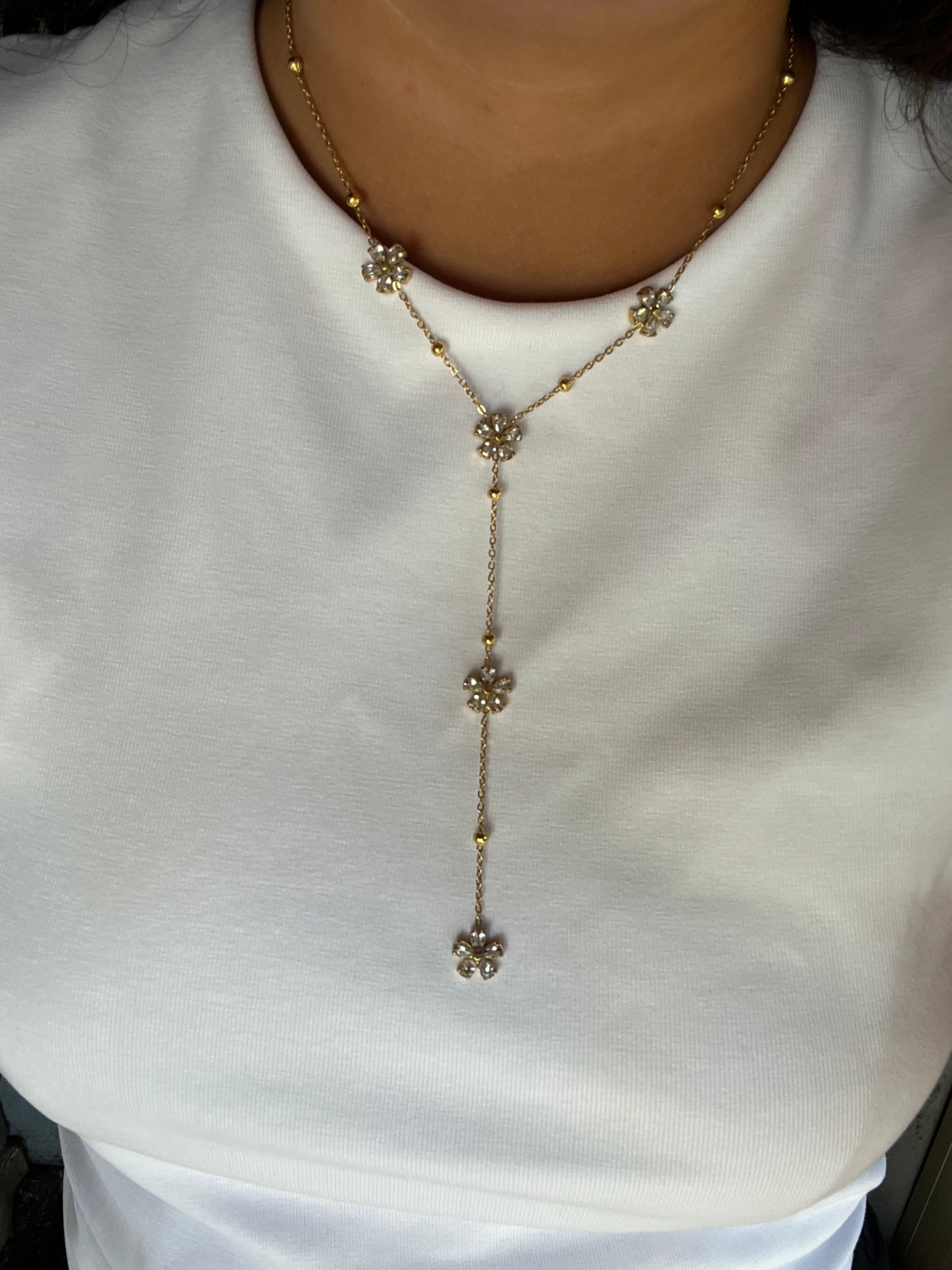 Collier Y TILIA acier inoxydable