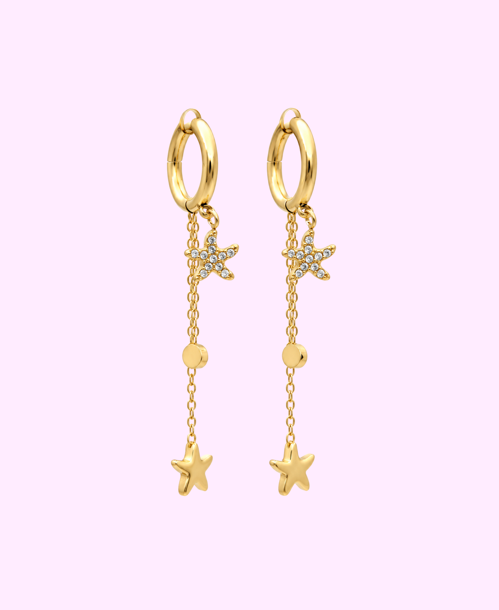 Boucles d’oreilles SELENA acier inoxydable argenté/ doré