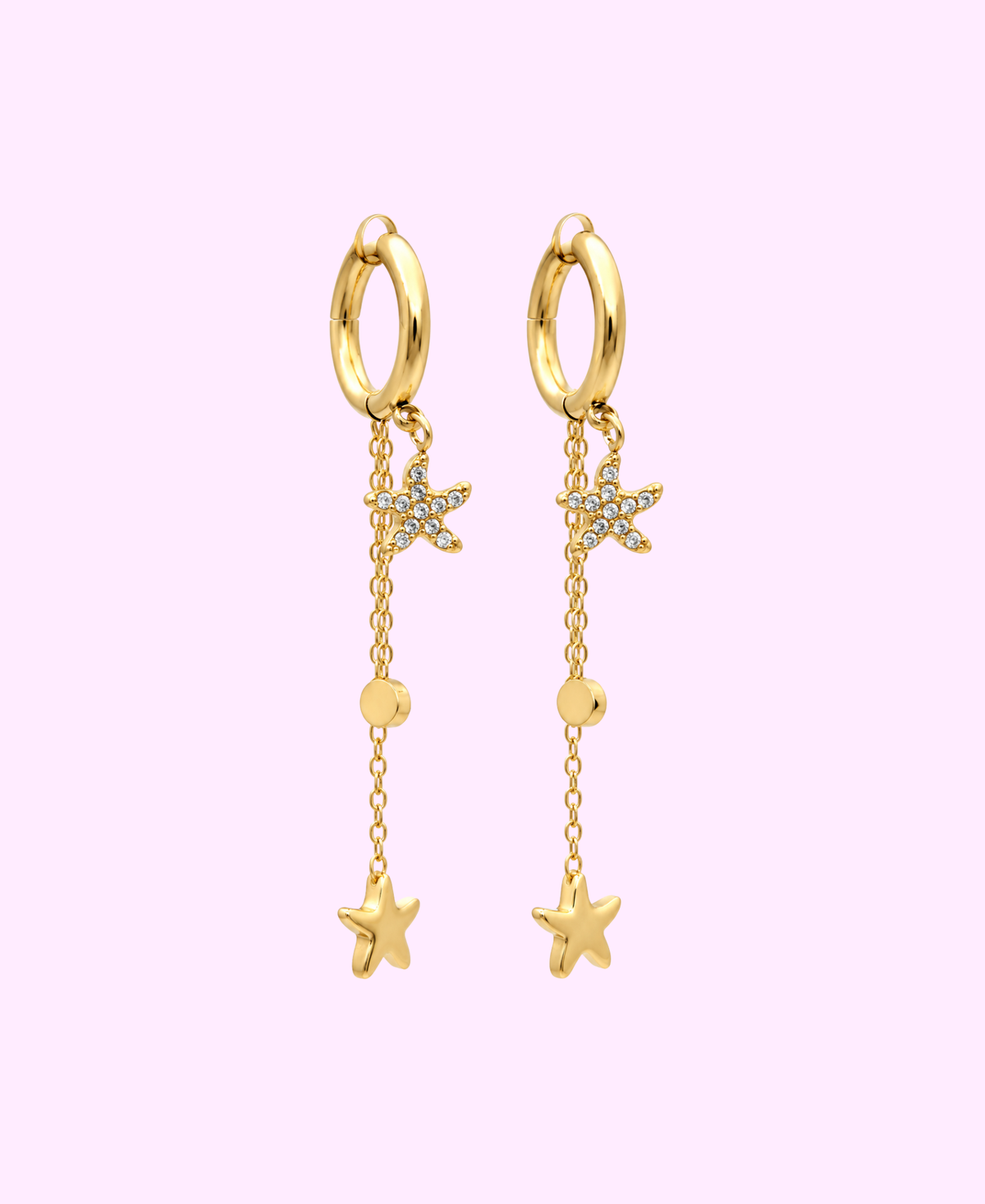 Boucles d’oreilles SELENA acier inoxydable argenté/ doré