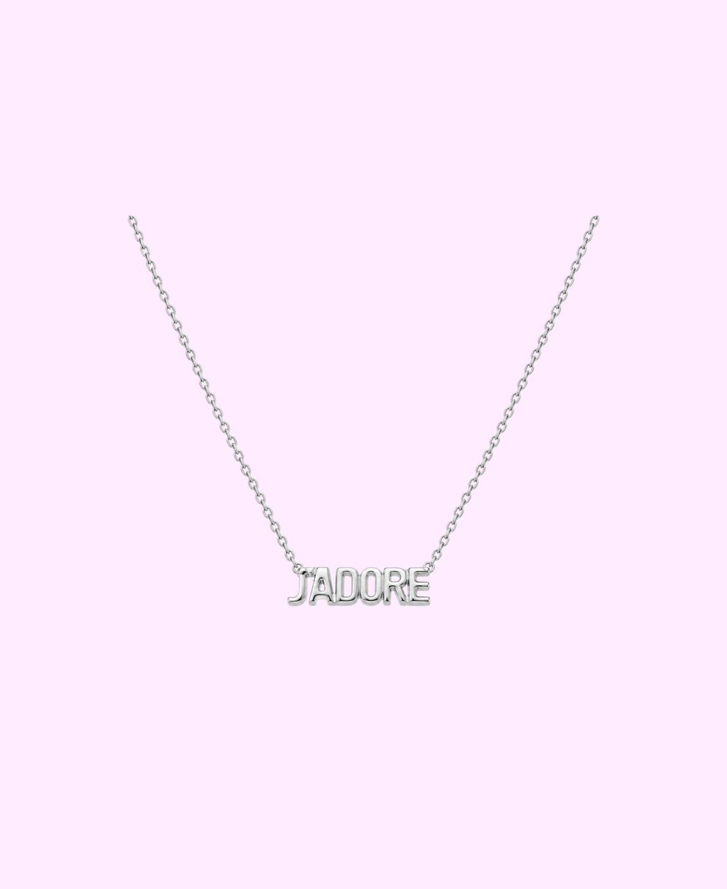 Collier J’ADORE acier inoxydable argenté/ doré