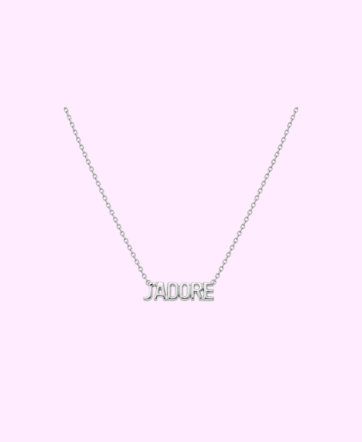 Collier J’ADORE acier inoxydable argenté/ doré