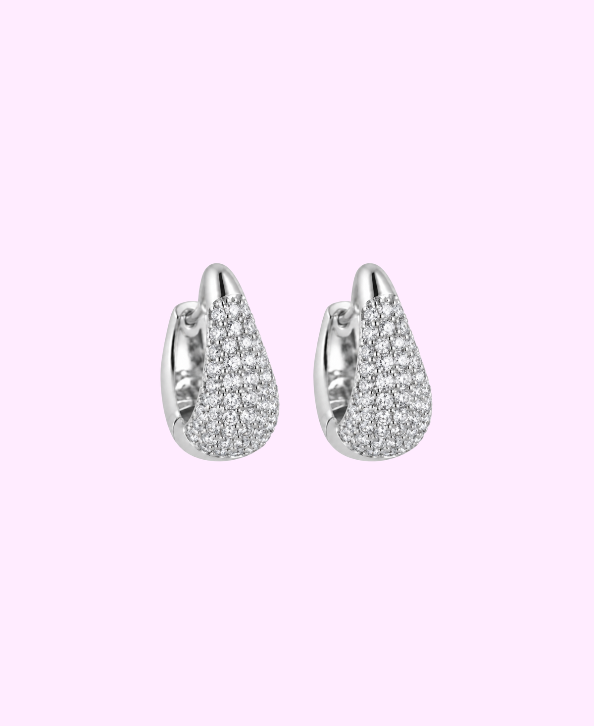 Boucles d’oreilles Juliette strass acier inoxydable argenté/ doré