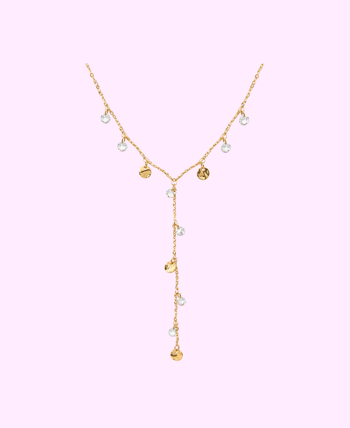 Collier LINA acier inoxydable doré