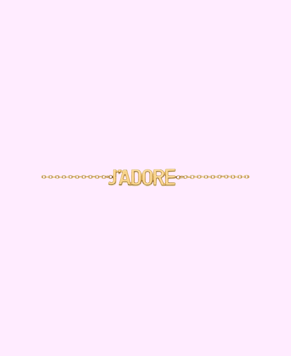 Bracelet J’adore acier inoxydable argenté/ doré