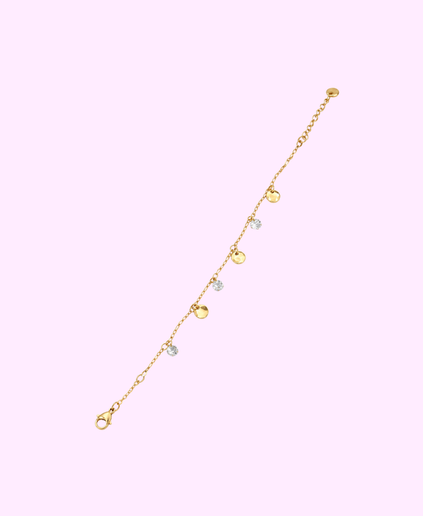 Bracelet Lina acier inoxydable doré