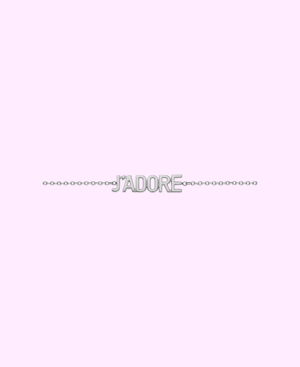 Bracelet J’adore acier inoxydable argenté/ doré