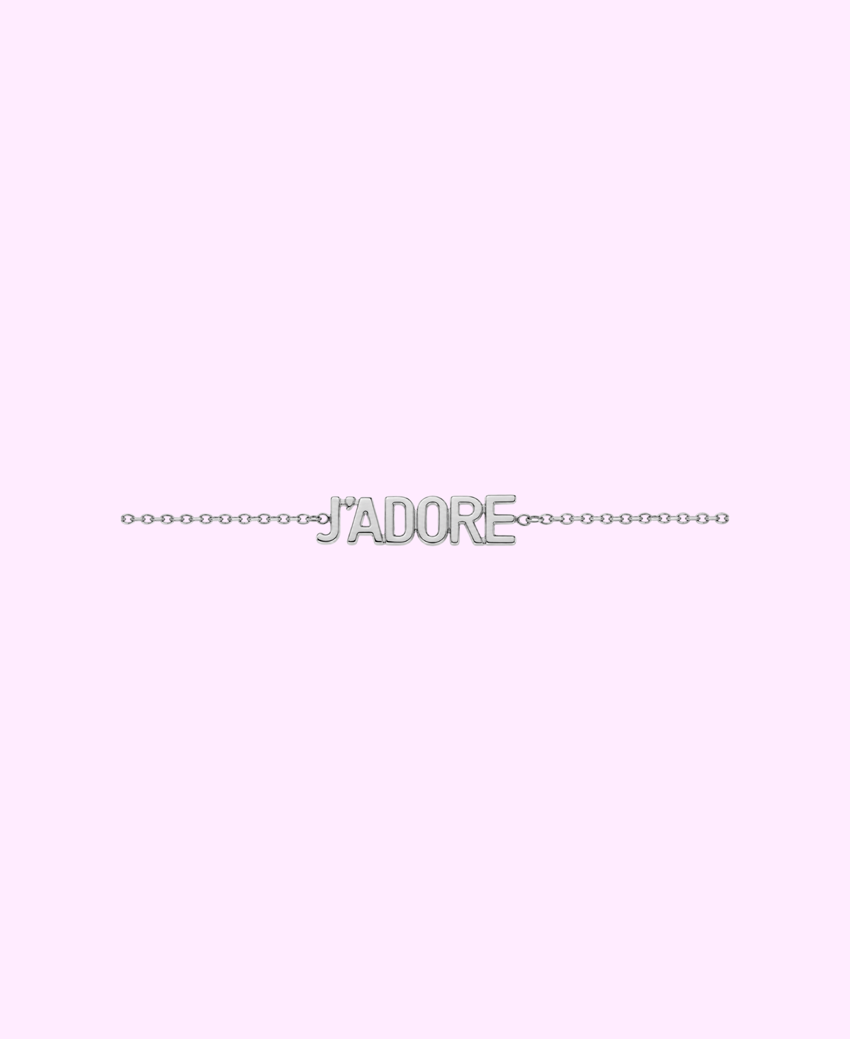 Bracelet J’adore acier inoxydable argenté/ doré