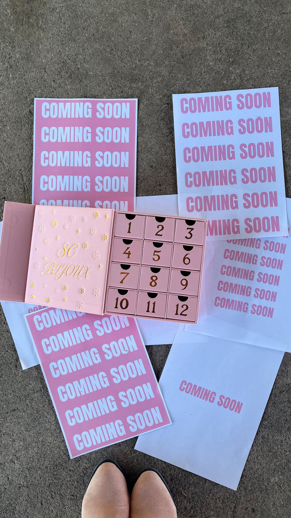 PRECOMMANDE CALENDRIER DE L’AVENT 12 BIJOUX ACIER INOXYDABLE argenté/ doré 💖🌟