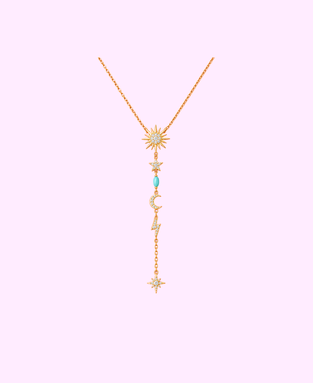 Collier BLUM acier inoxydable argenté/ doré
