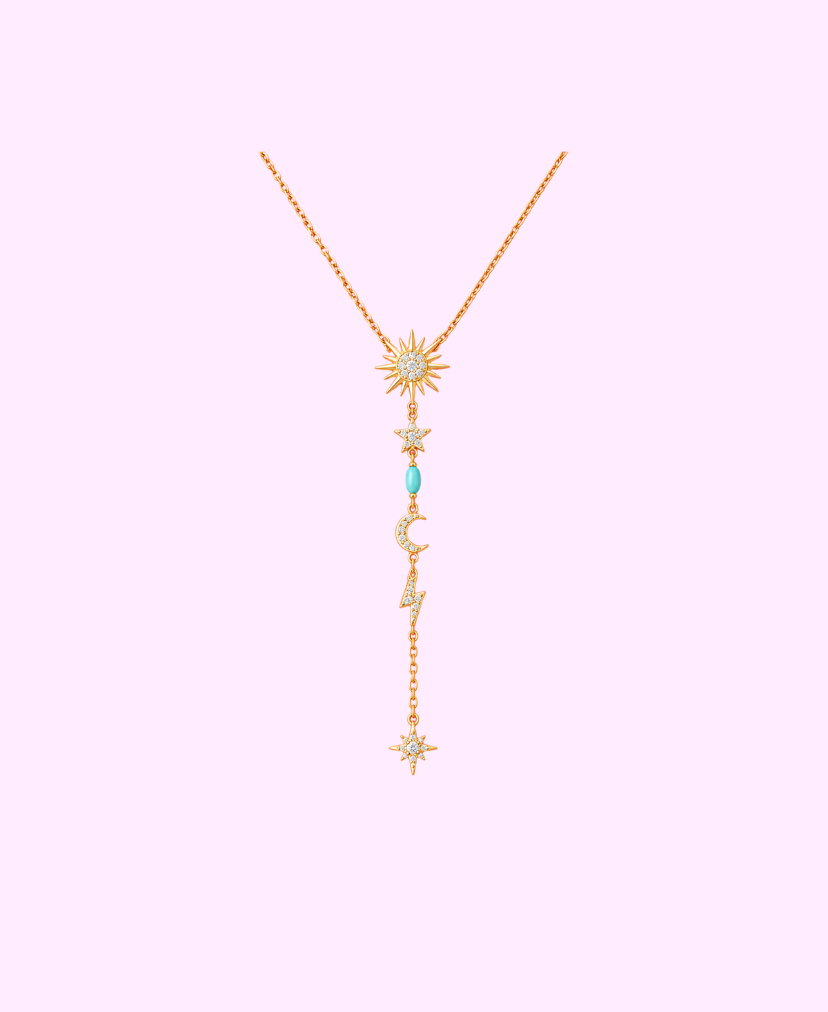 Collier BLUM acier inoxydable argenté/ doré