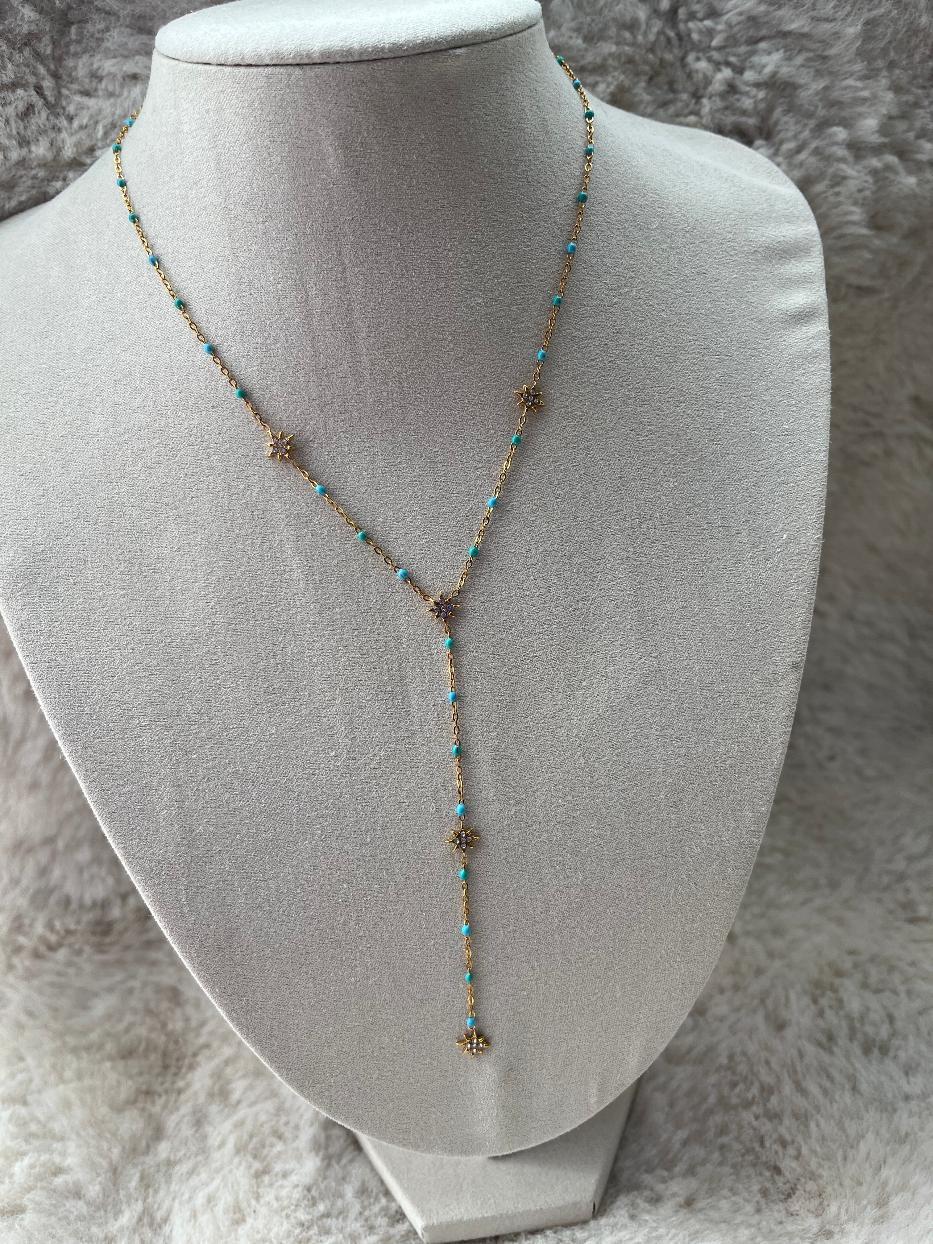 Collier Y MELINA acier inoxydable