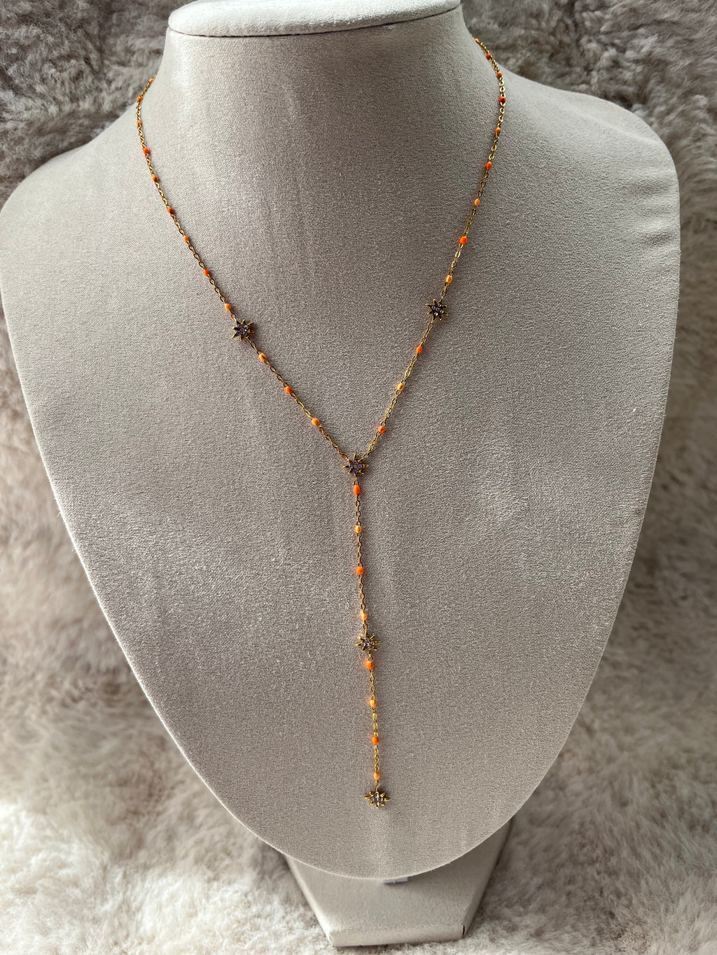 Collier Y MELINA acier inoxydable