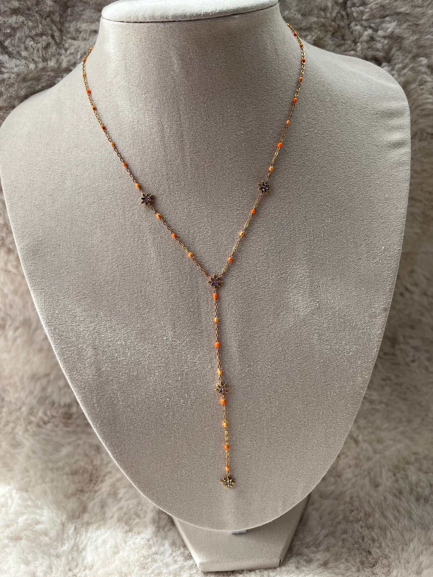 Collier Y MELINA acier inoxydable