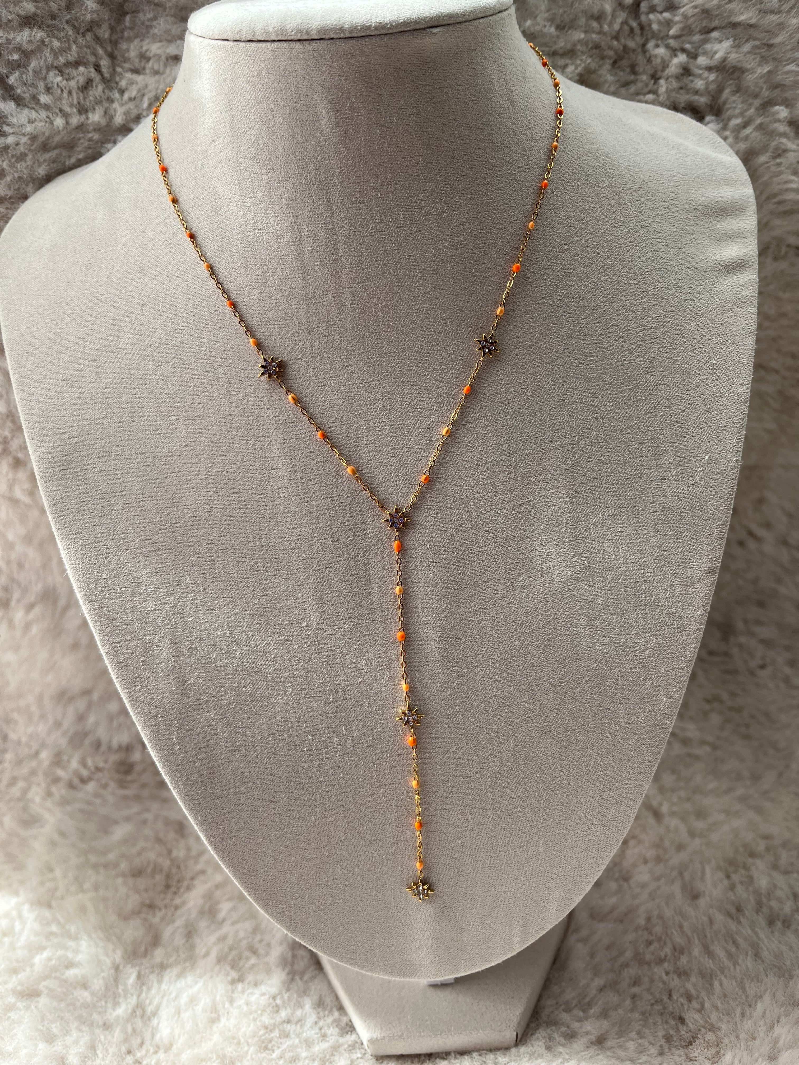 Collier Y MELINA acier inoxydable