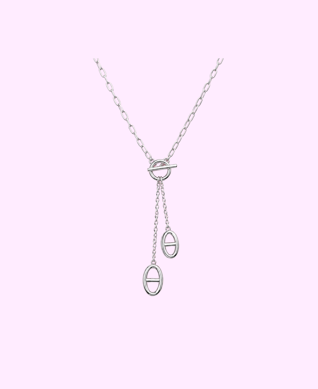 Collier Y Toogly acier inoxydable argenté/ doré