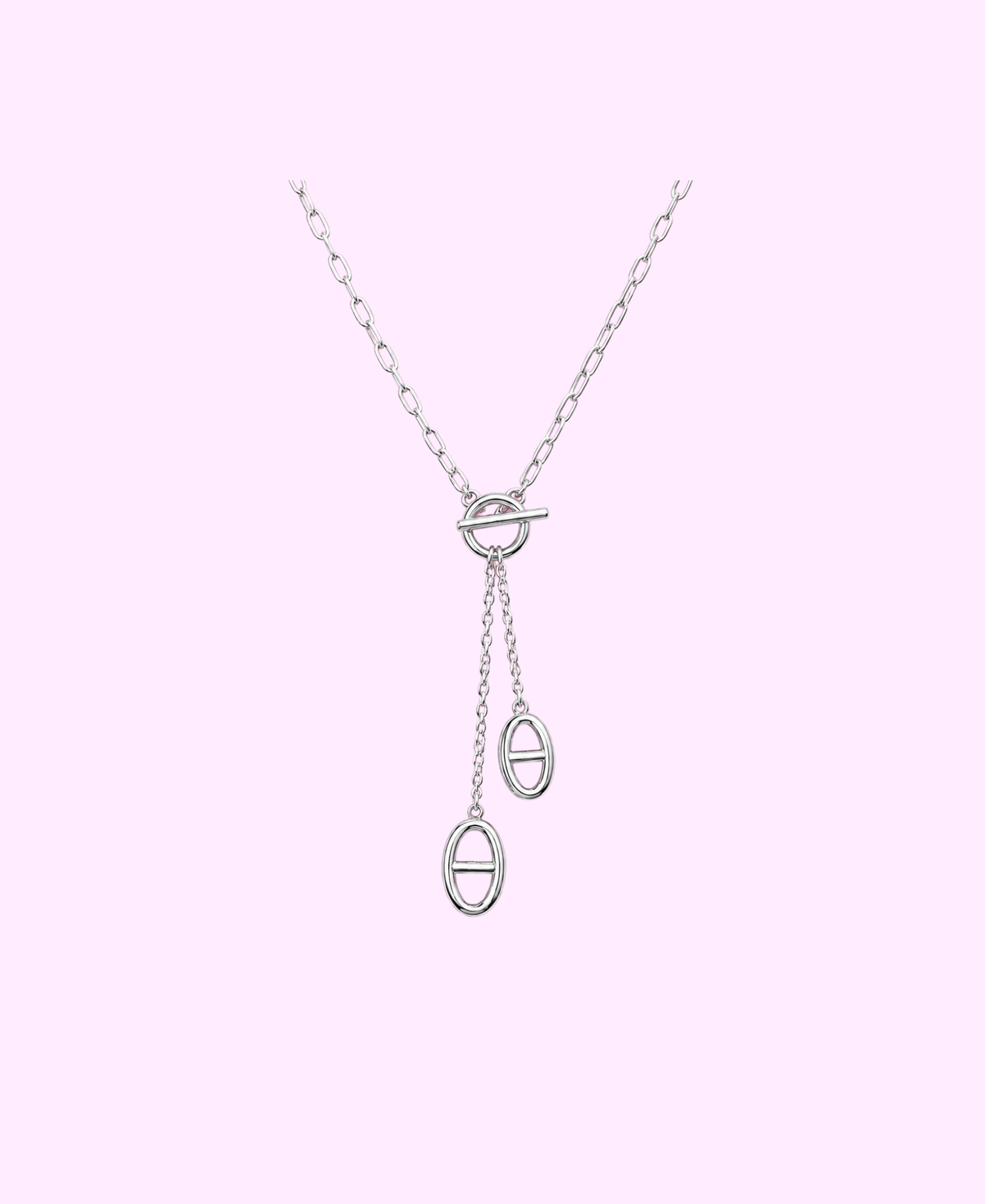 Collier Y Toogly acier inoxydable argenté/ doré