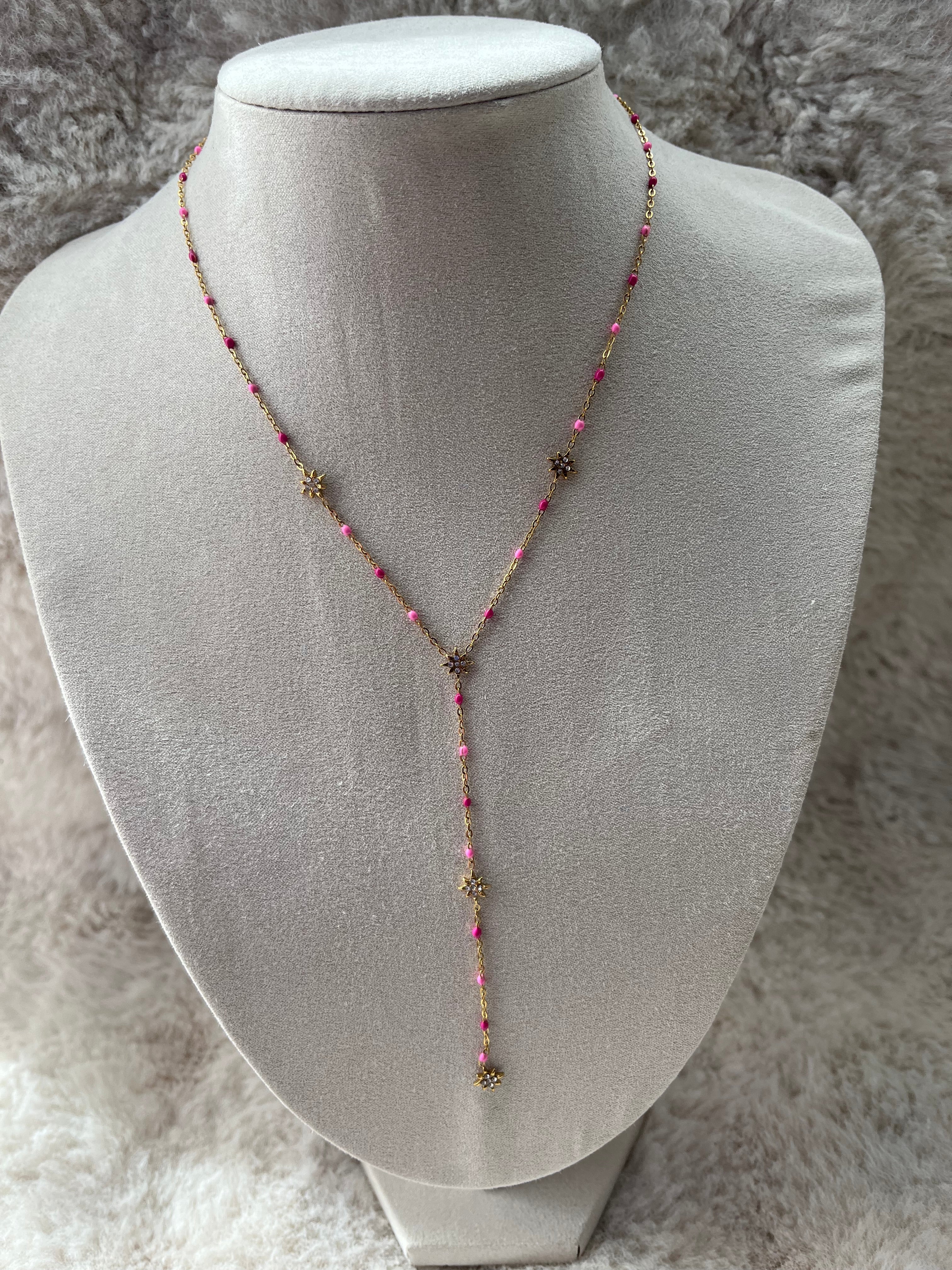 Collier Y MELINA acier inoxydable