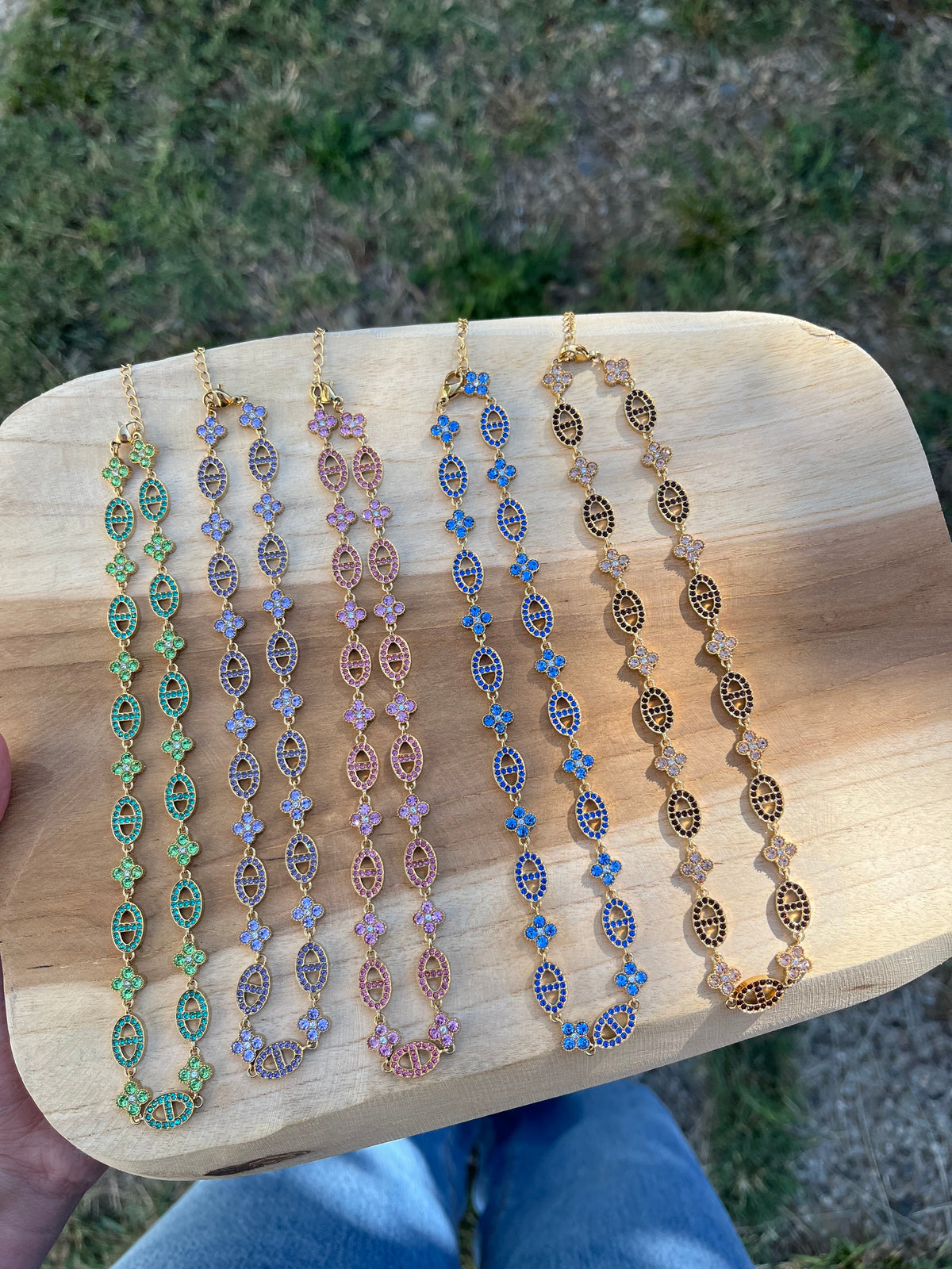 Collier maille marine coloré doré acier inoxydable ( différentes couleurs )