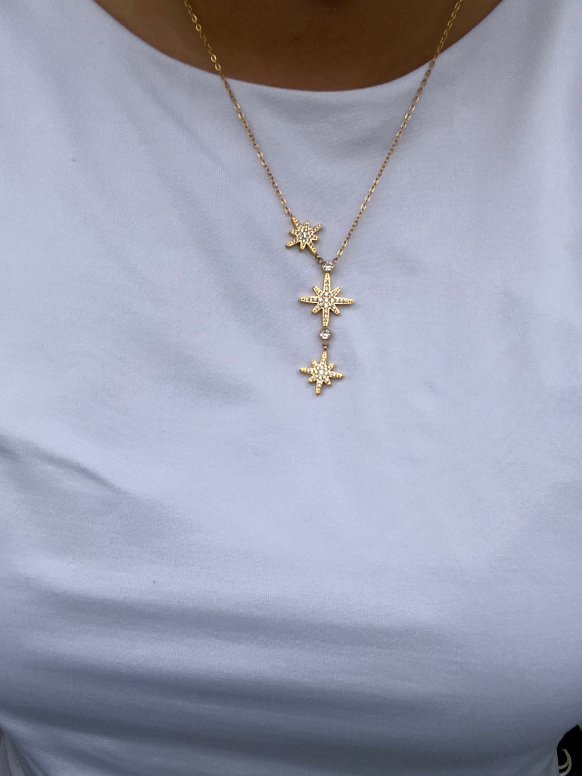 Collier Nena acier inoxydable argenté ou doré