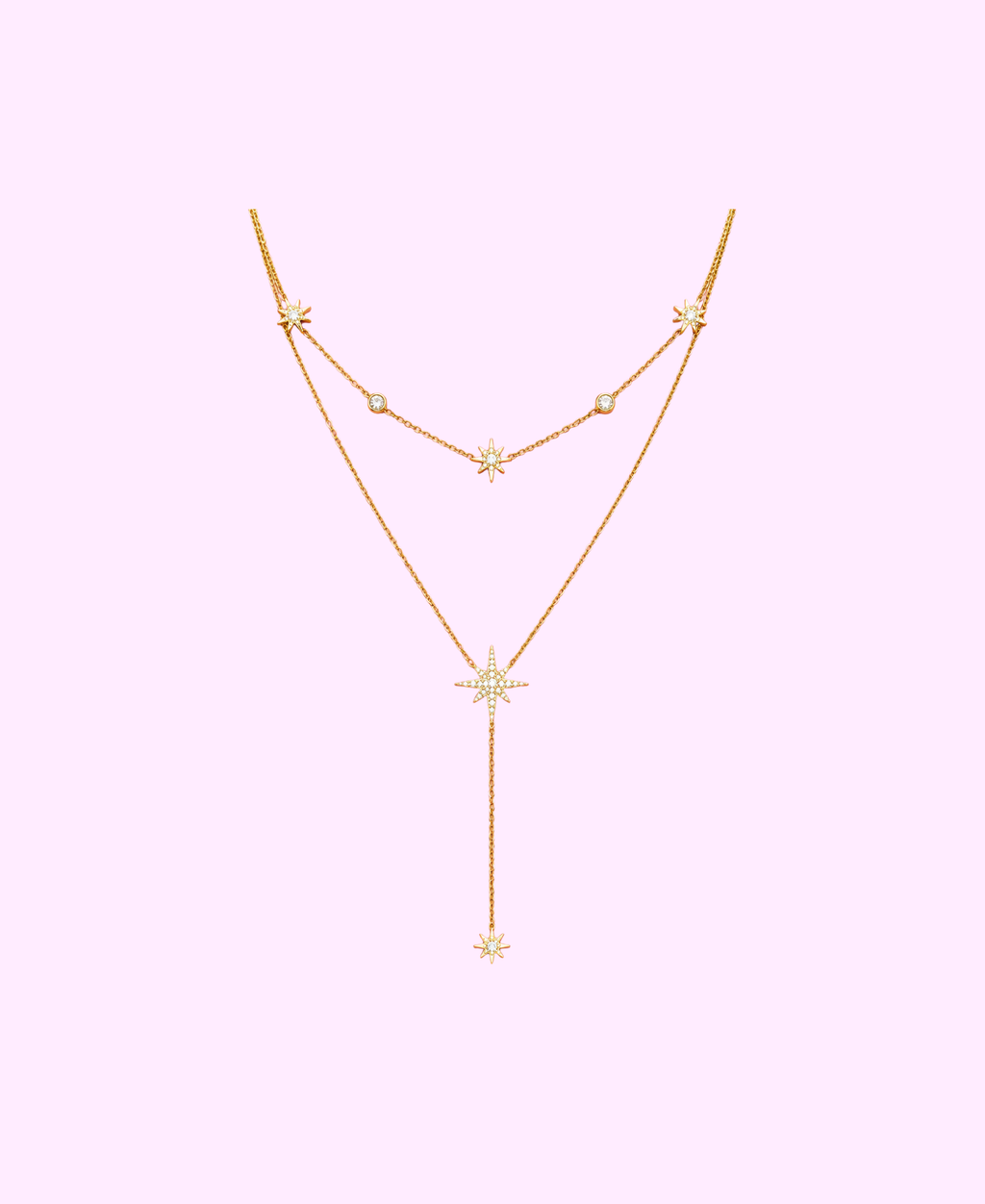 Collier ELIRA acier inoxydable doré
