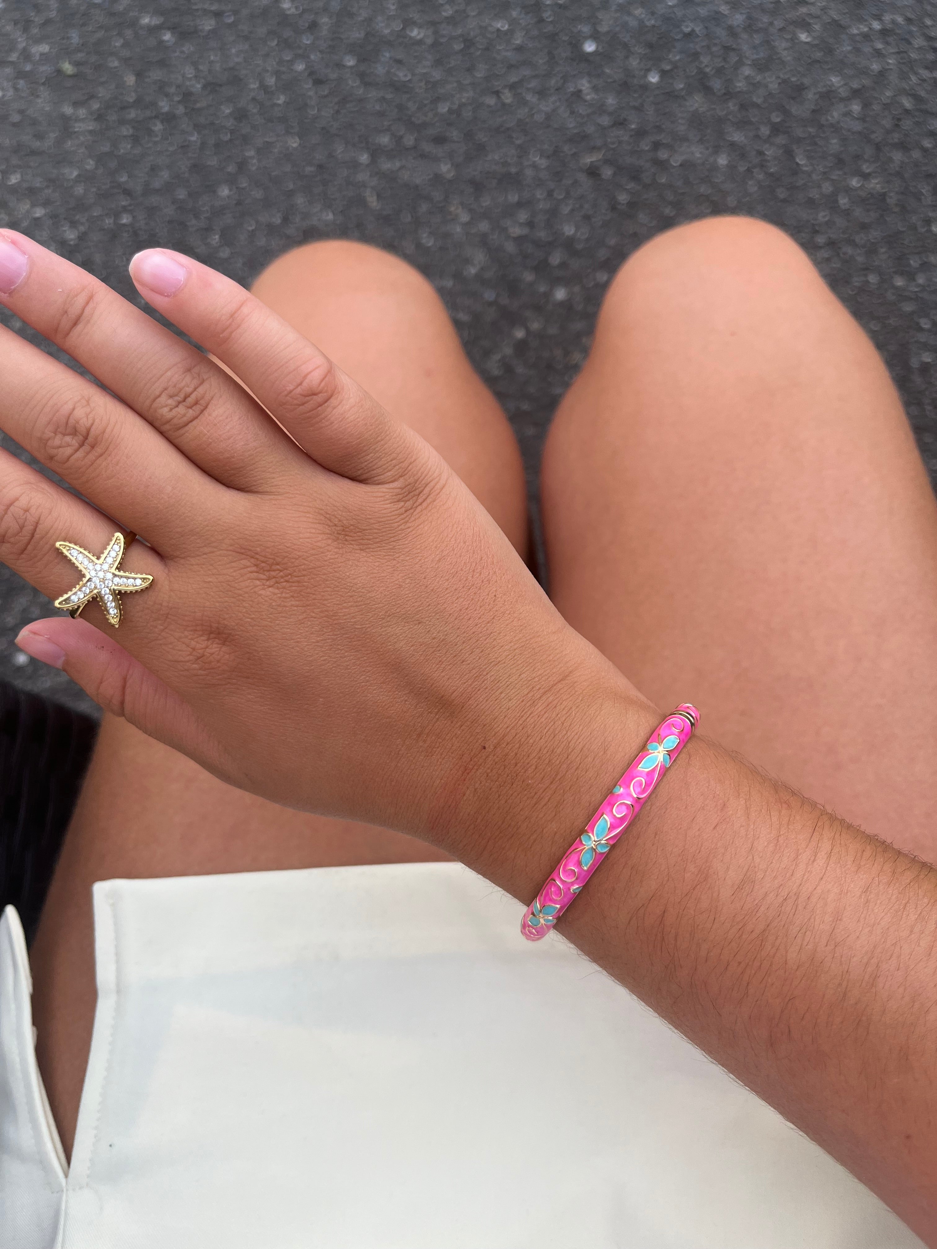 Jonc INOLA rose fluo