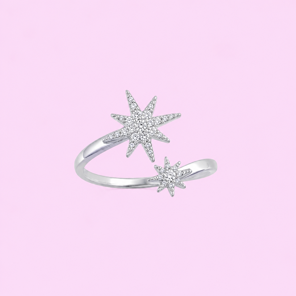 Bague Léonie en acier inoxydable argenté ou doré