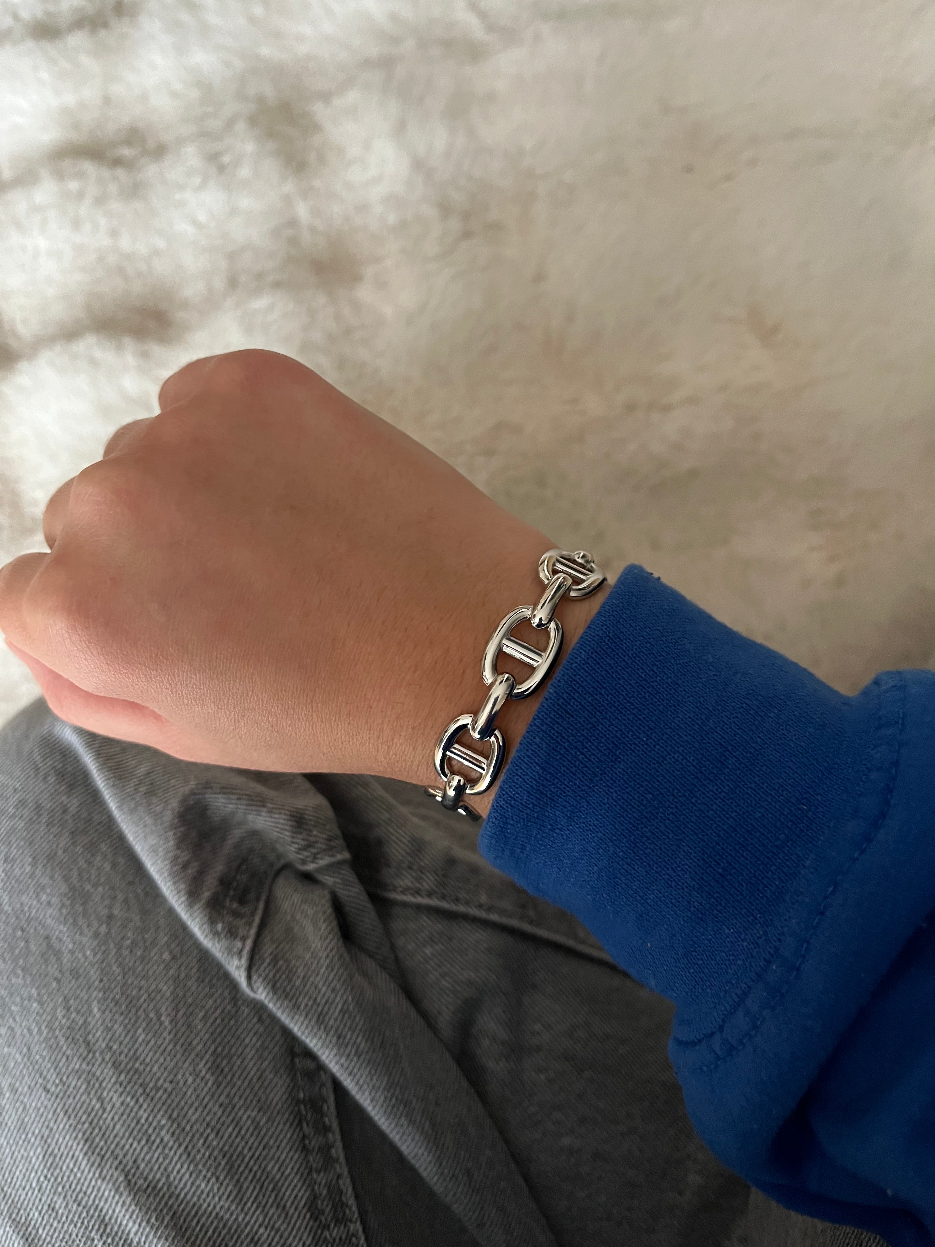 Jonc ELSA sans strass acier inoxydable dore/ argenté