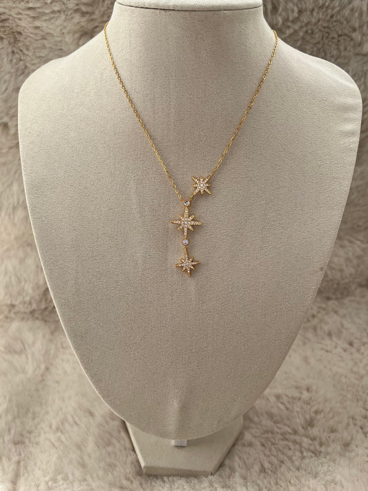 Collier Nena acier inoxydable argenté ou doré