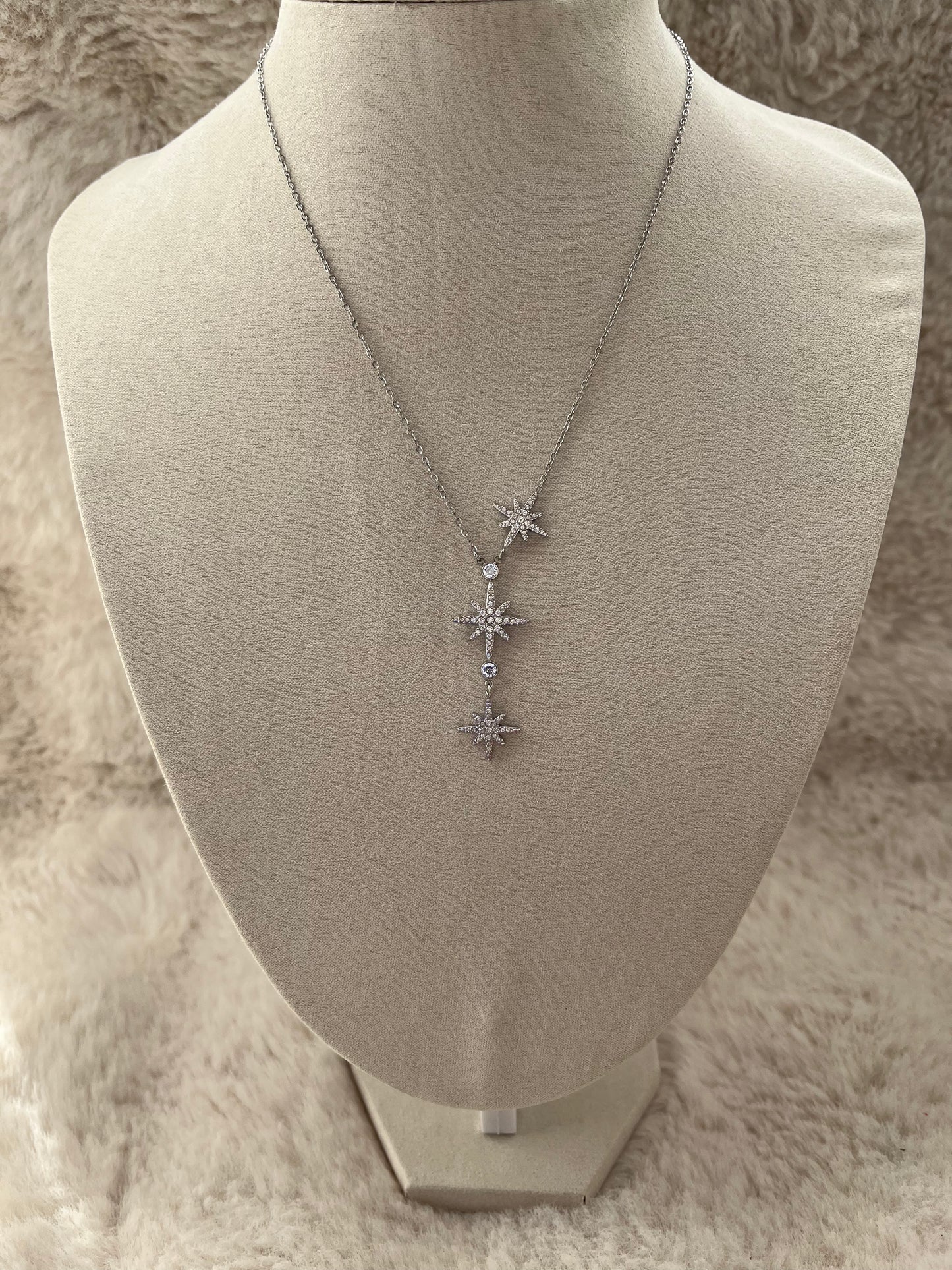 Collier Nena acier inoxydable argenté ou doré