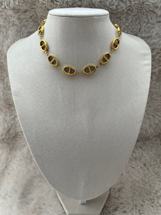 Collier HANEIA acier inoxydable argenté ou doré