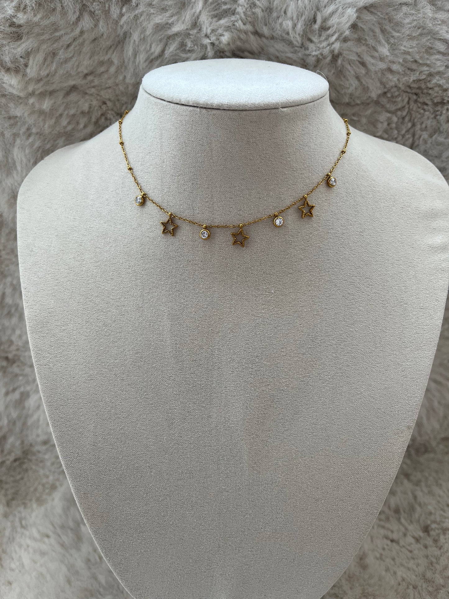 Collier SIRIUS acier inoxydable argenté ou doré