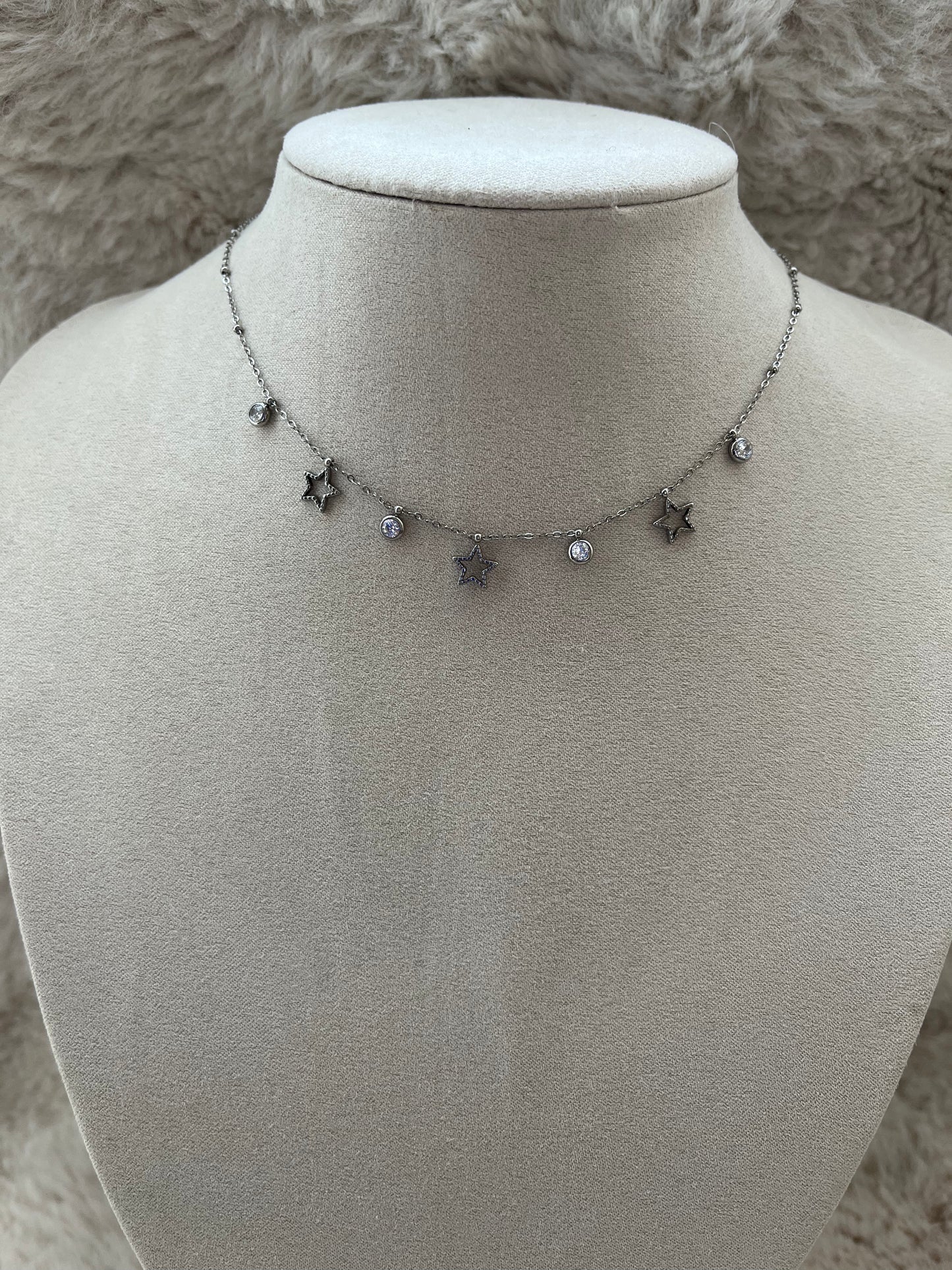 Collier SIRIUS acier inoxydable argenté ou doré