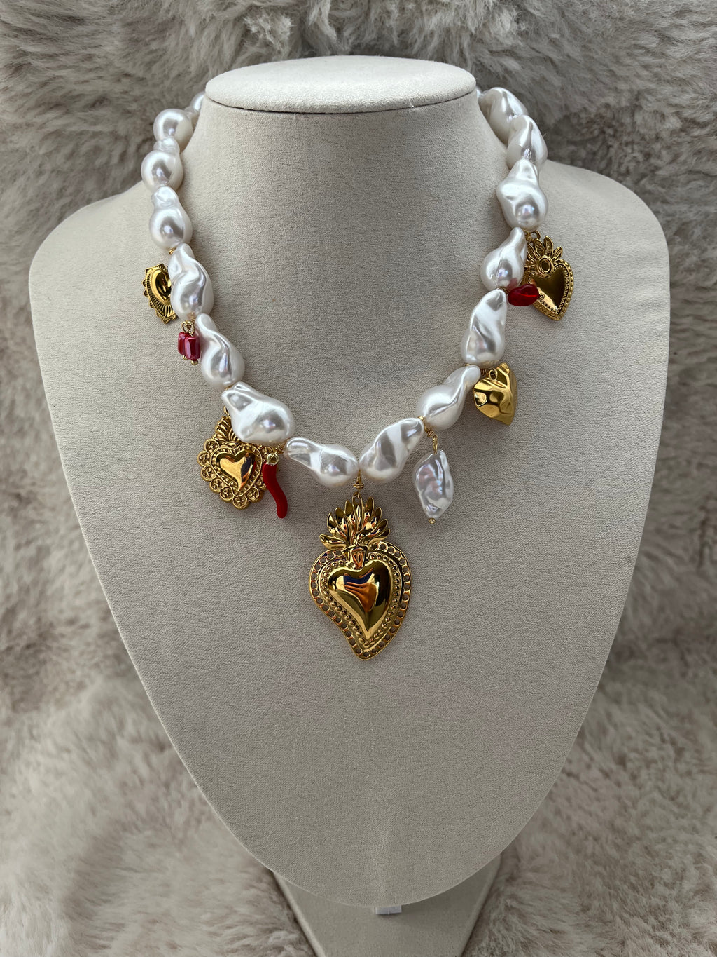 Collier VALENTINA doré acier inoxydable