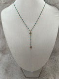 Collier Y Croix  Doré acier inoxydable ( couleurs au choix )