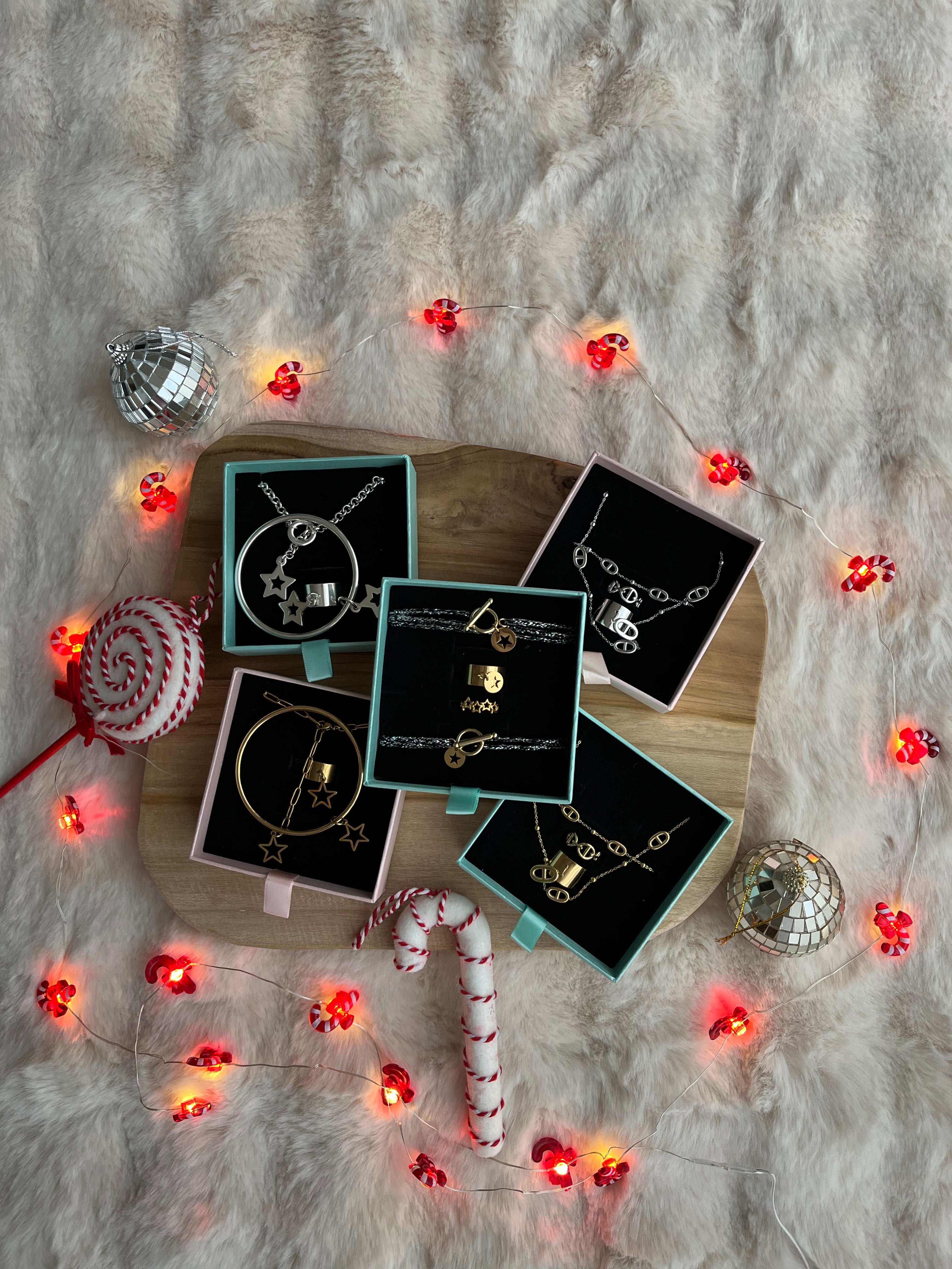 COFFRET MAILLE MARINE DORÉ acier inoxydable