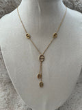 Collier Y Tiliana acier inoxydable argenté ou doré