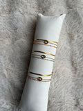 Bracelet 3 rang NIA acier inoxydable