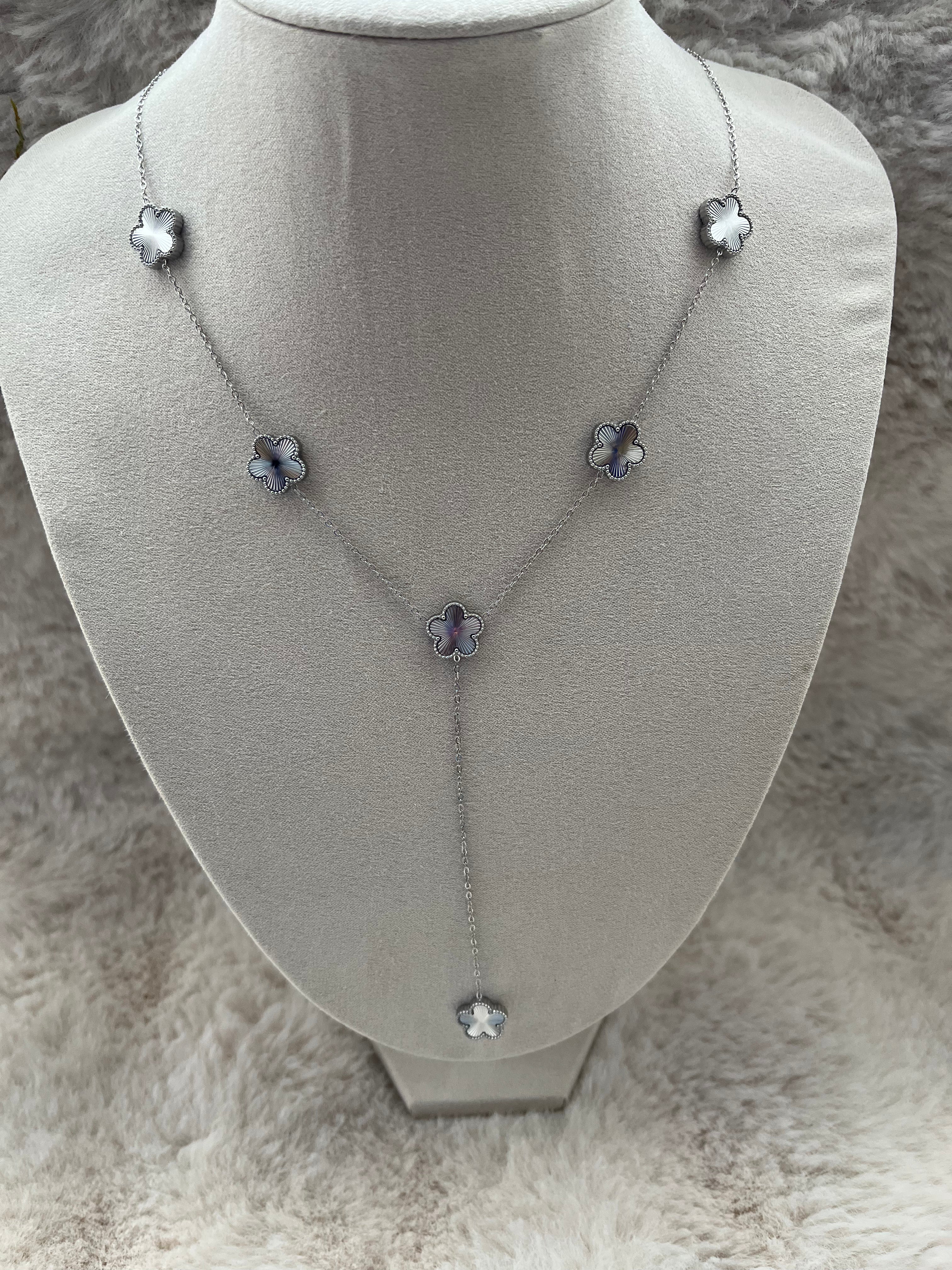 Collier Y KYM acier inoxydable argenté ou doré