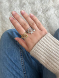 Bague Malia acier inoxydable argenté ou doré