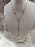 Collier Y AVIA acier inoxydable argenté ou doré