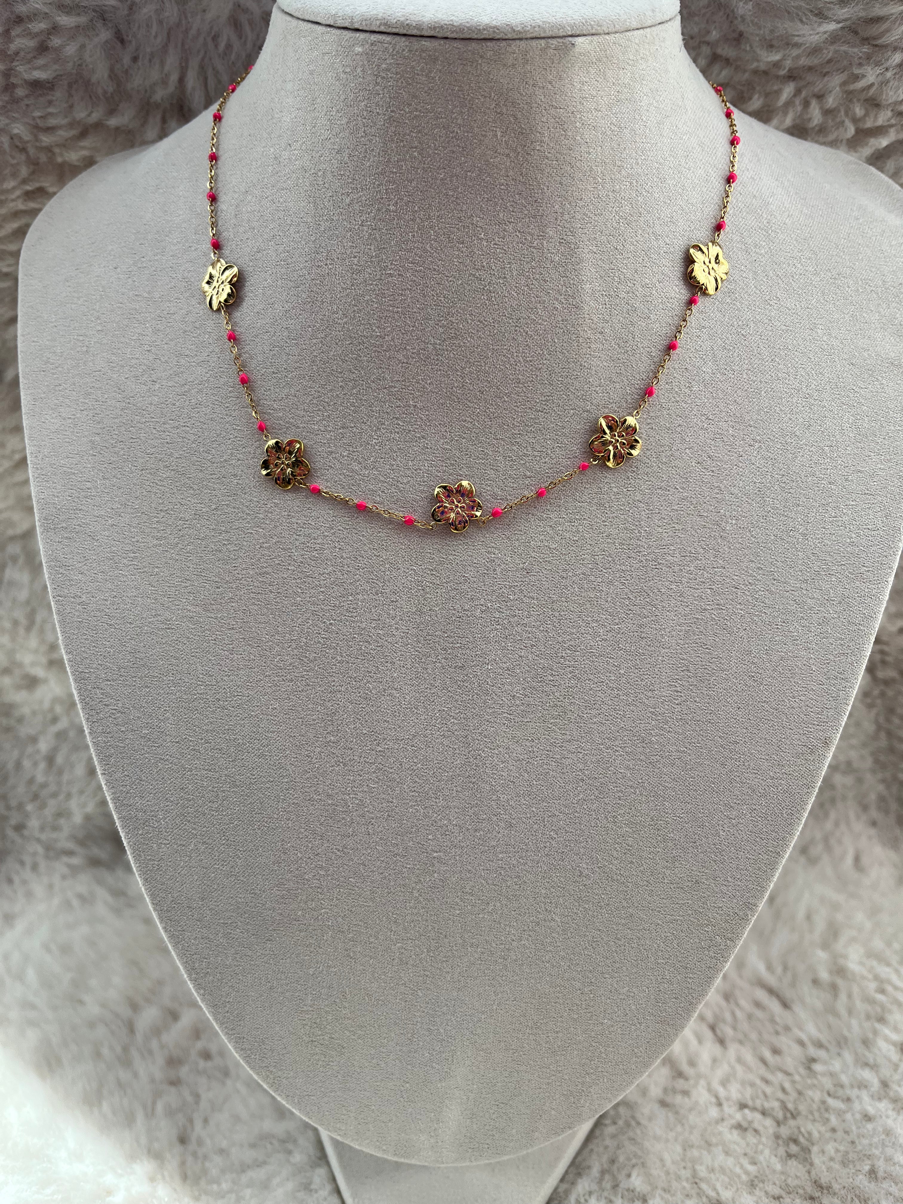Collier FLAVIE doré acier inoxydable ( choix de la couleur )