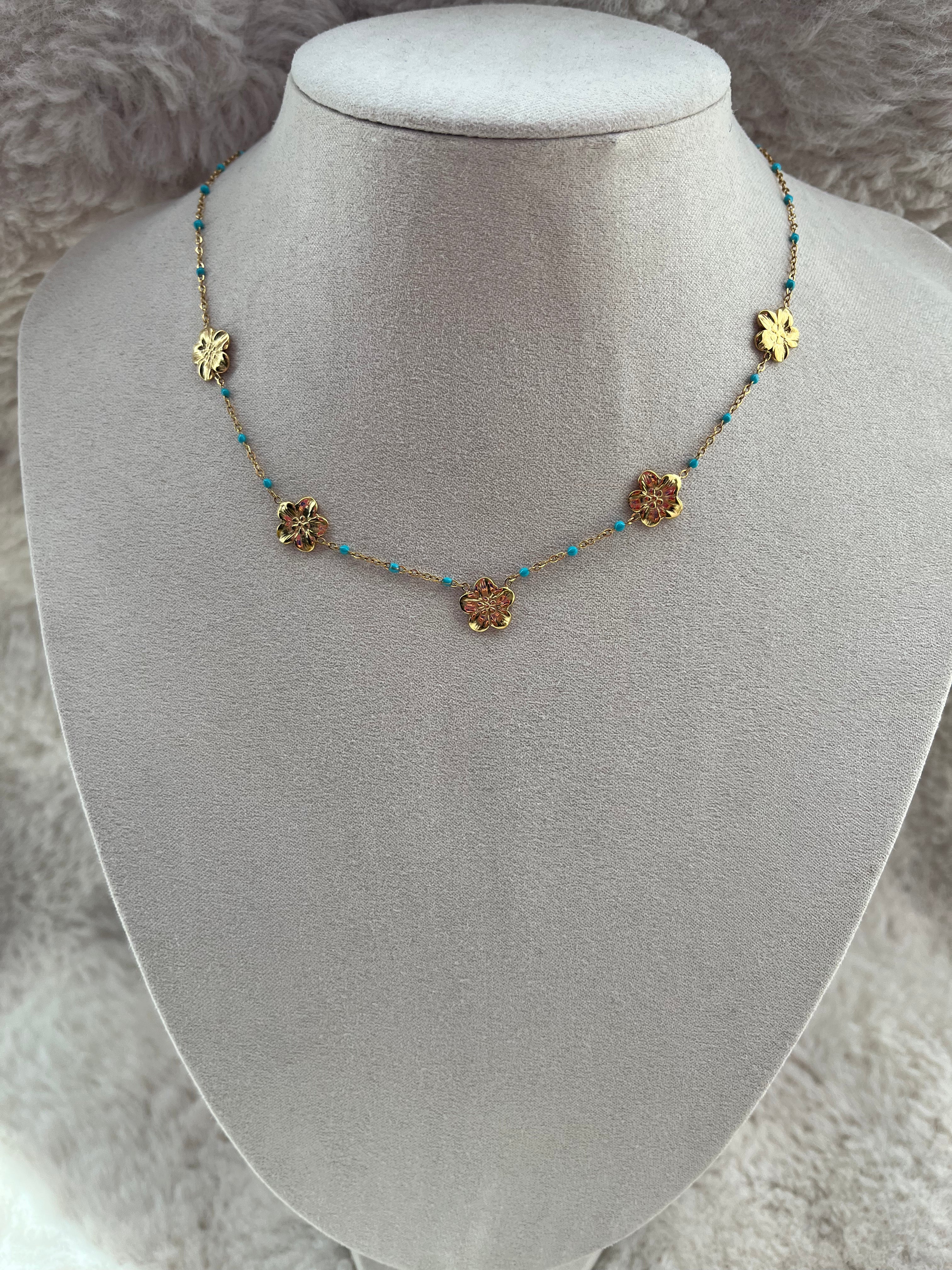 Collier FLAVIE doré acier inoxydable ( choix de la couleur )