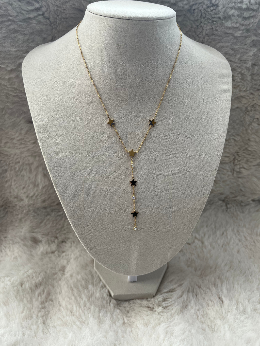 Collier Y ÉTOILE acier inoxydable
