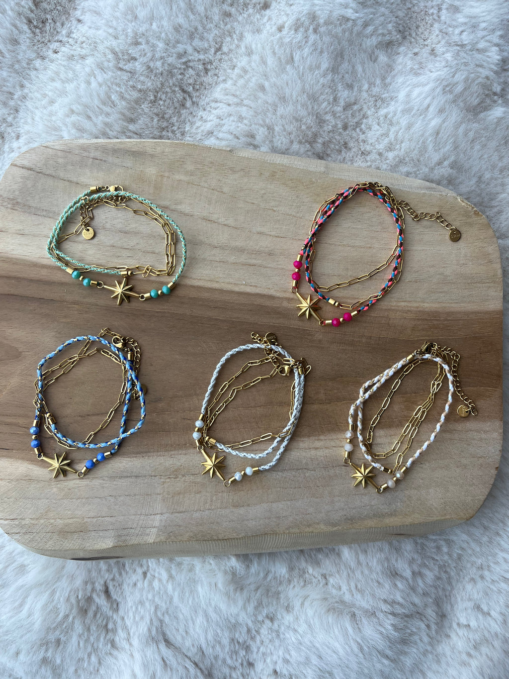 Bracelet SARAH en acier inoxydable ( choix de la couleur )